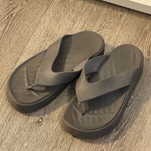CROCS Brown Flip Flops